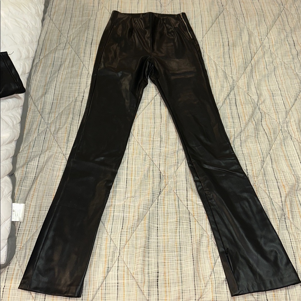 Zara Sleek Black Flare Pants